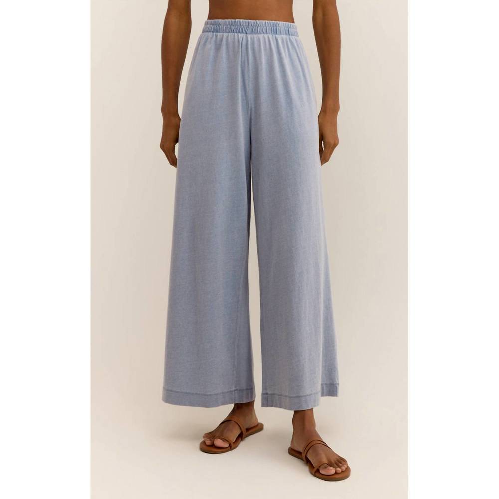 NEW Z SUPPLY scout jersey denim pant in washed indigo